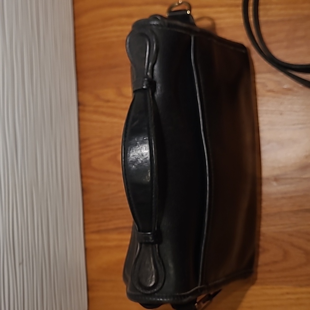 Coach Black Leather Crossbody Bag with Gold Hardware - Picture 5 of 16